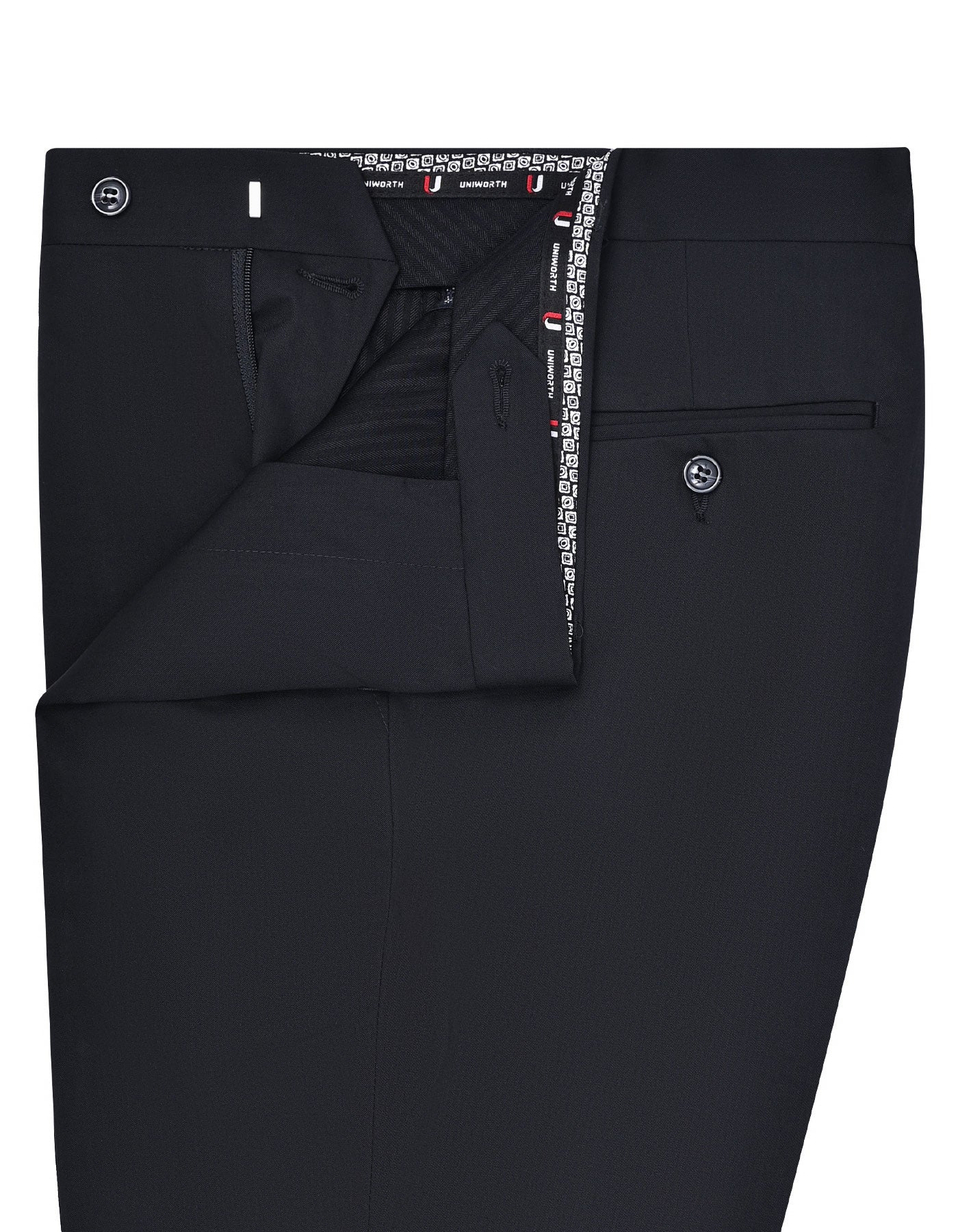 Black Plain Formal Trouser Classic Fit FT570-2C-32