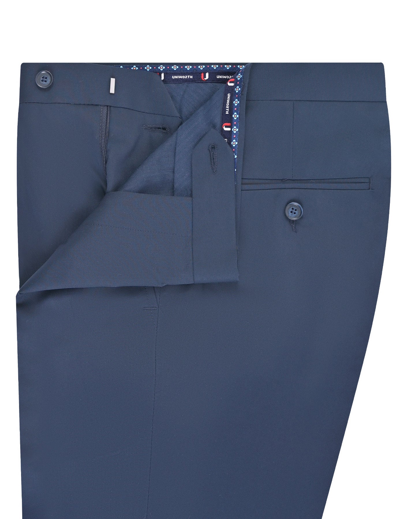 Navy Plain Formal Trouser Classic Fit FT571-3C-34