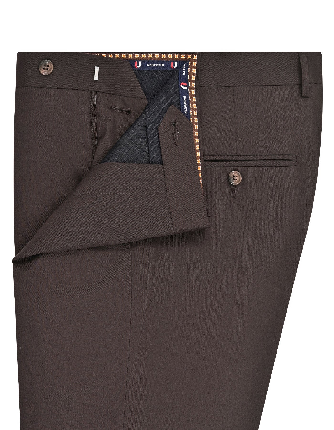 Chocolate Plain Formal Trouser Classic Fit FT573C-32