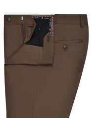 Brown Plain Formal Trouser Classic Fit FT578C-32