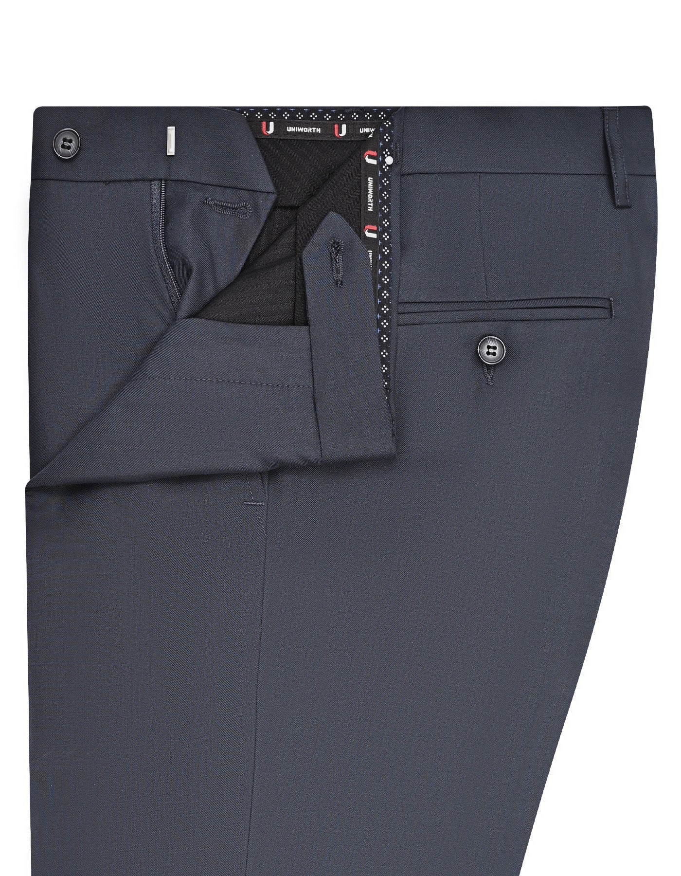 Grey Plain Formal Trouser Classic Fit FT600-1C-32