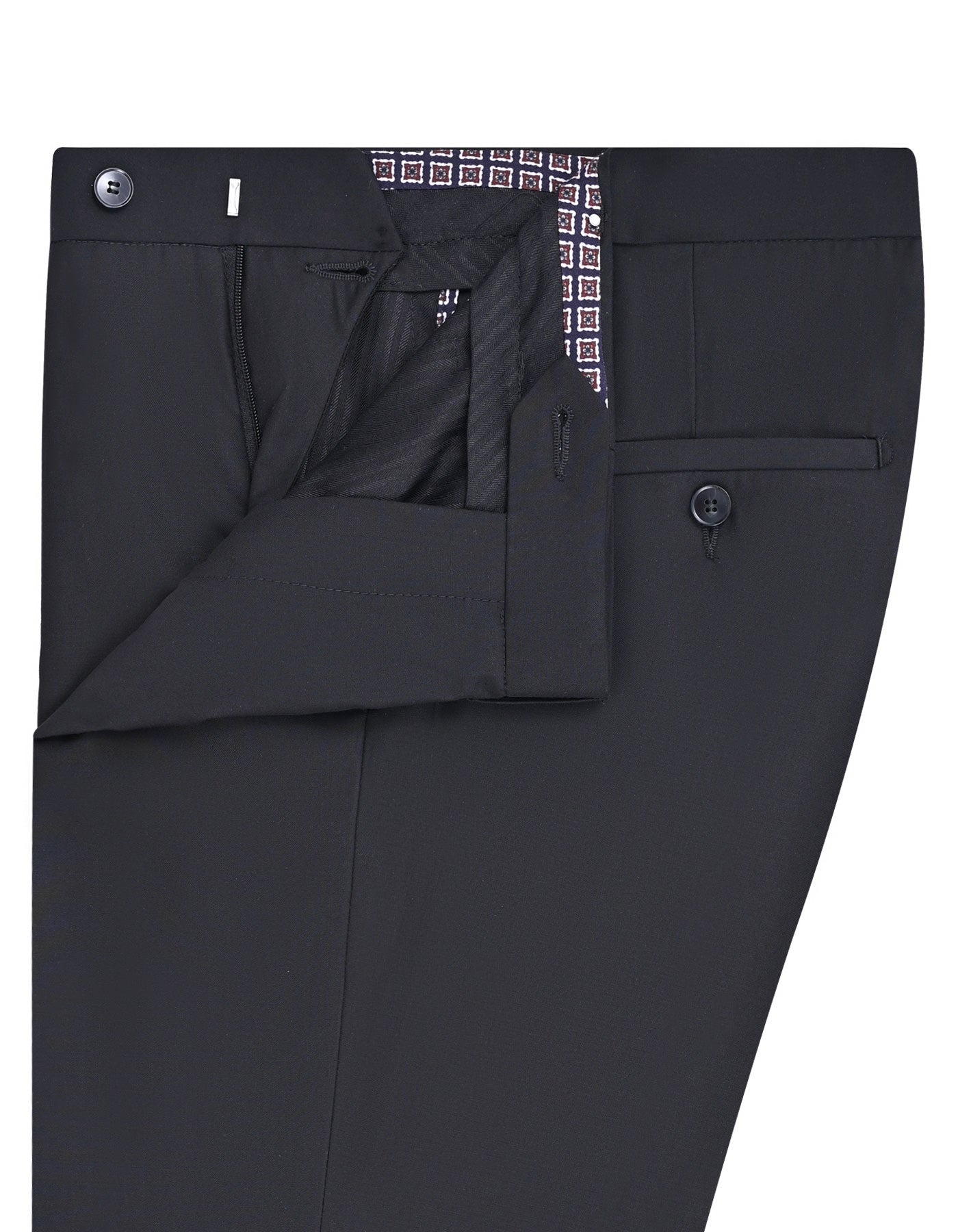 Black Plain Formal Trouser Smart Fit FT611-1S-32