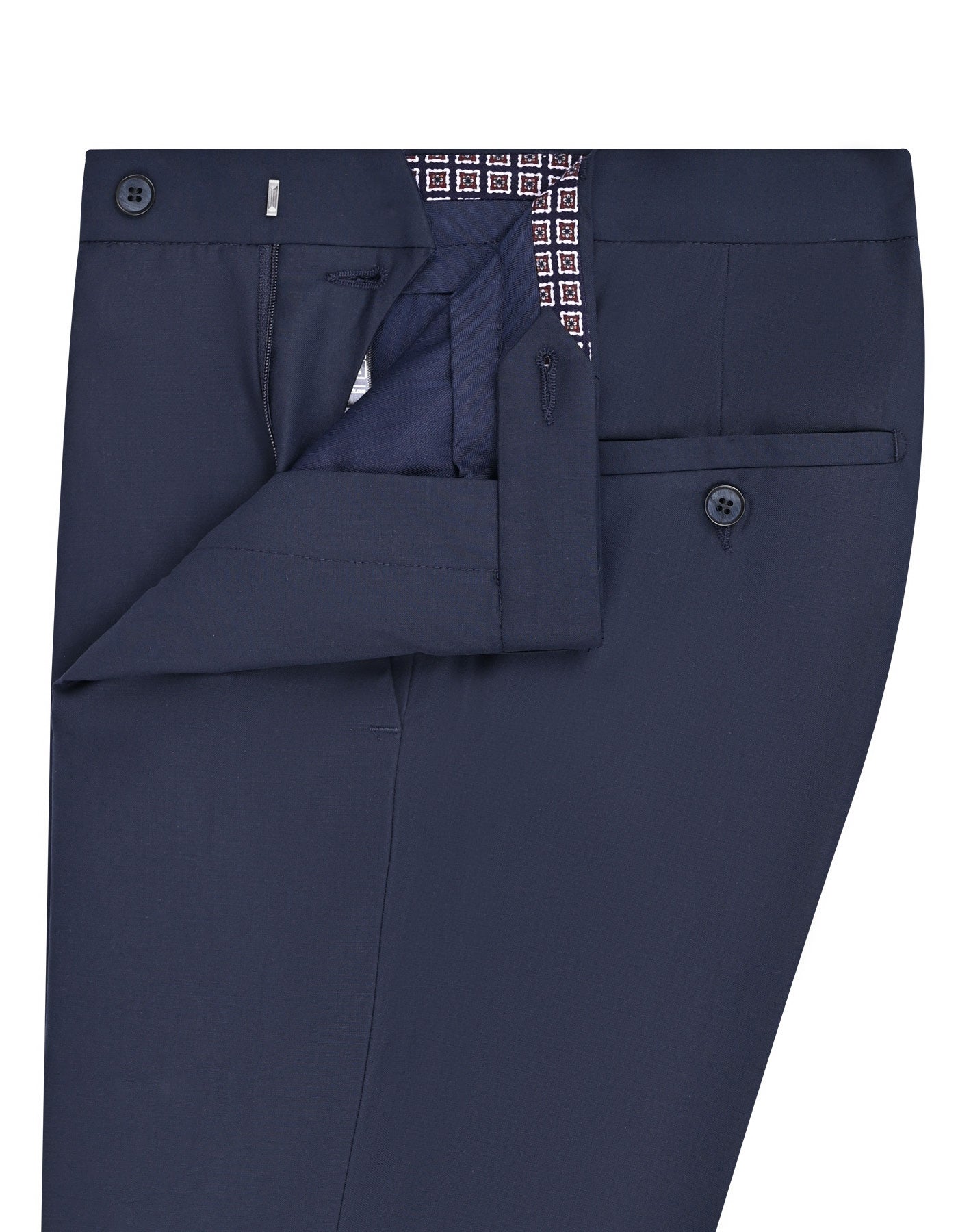 Navy Plain Formal Trouser Classic Fit FT612-1C-32