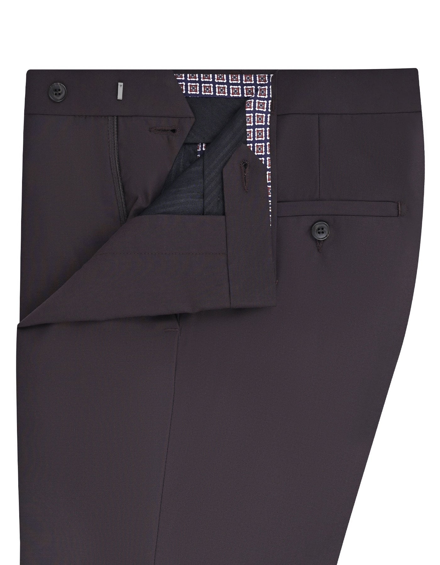 Chocolate Plain Formal Trouser Classic Fit FT614-1C-32
