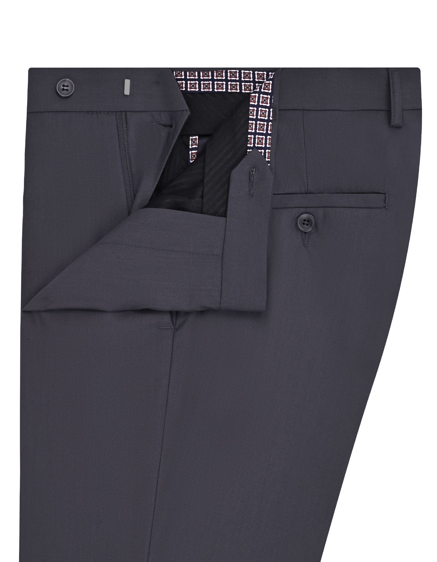 Charcoal Plain Formal Trouser Smart Fit FT615-1S-32