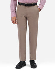 Beige Texture Formal Trouser Tailored Smart Fit FT619S-30