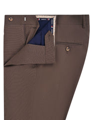 D Brown Texture Formal Trouser Classic Fit FT622C-32