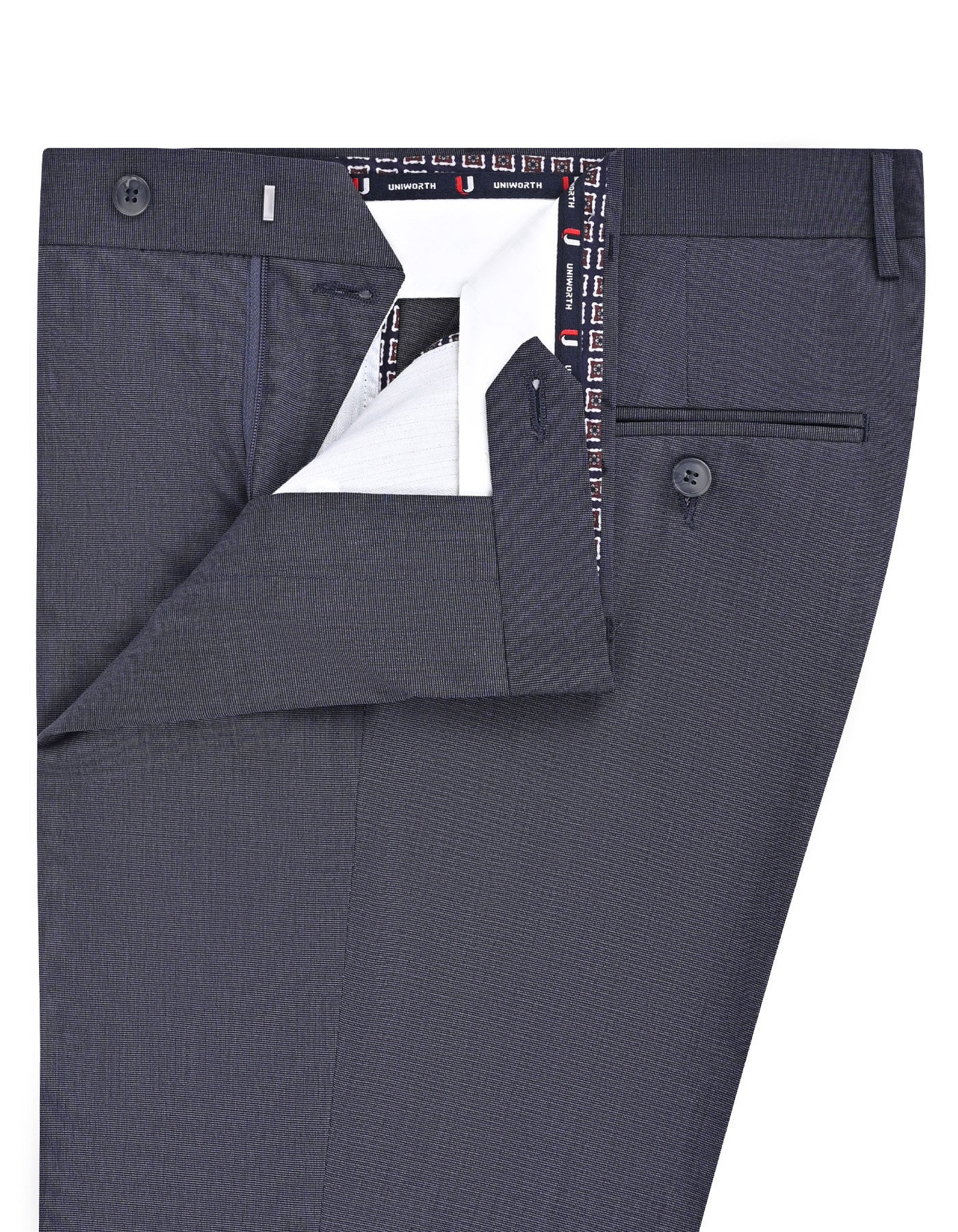 D Grey Texture Formal Trouser Tailored Smart Fit FT624S-32