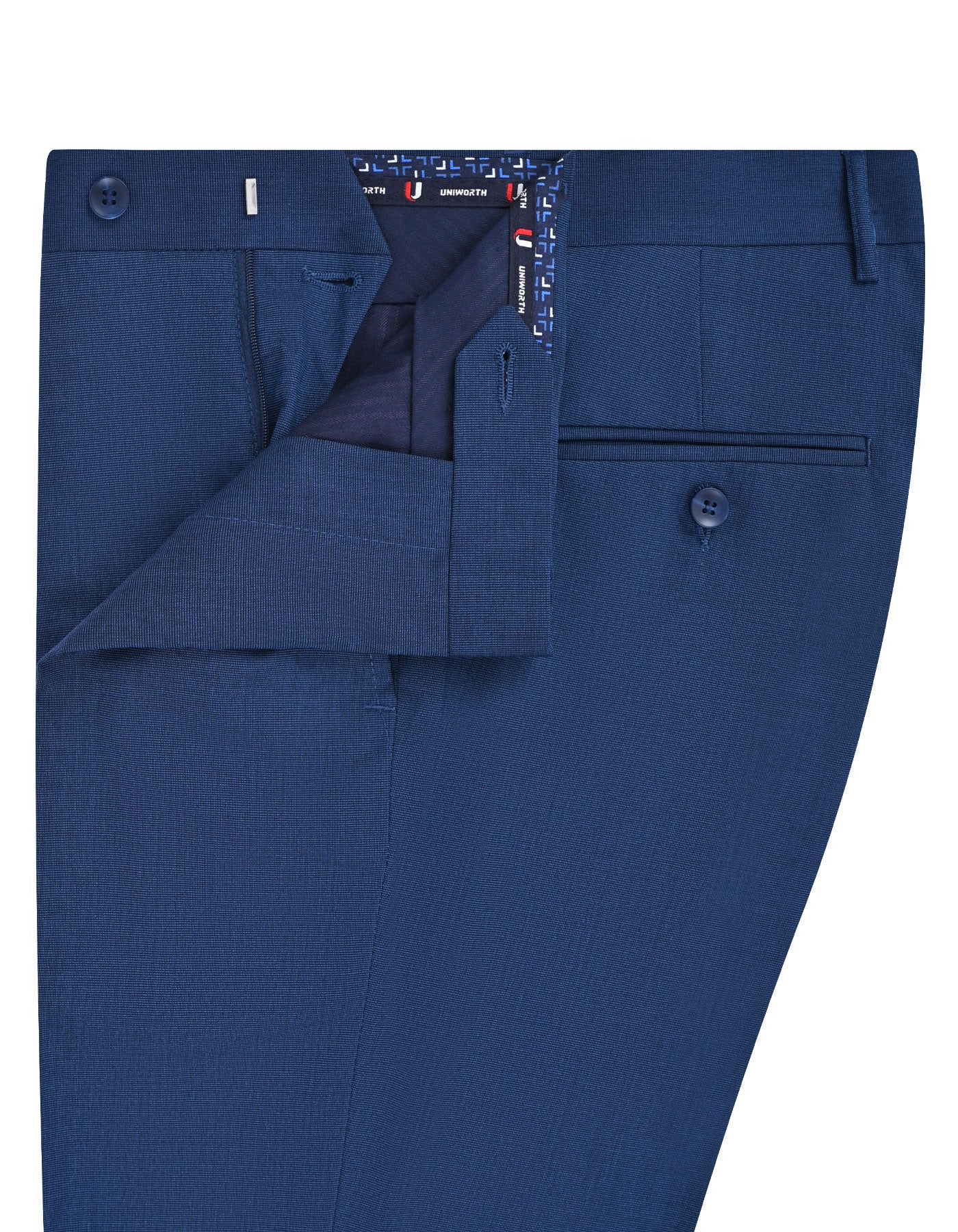 Navy Texture Formal Trouser Classic Fit FT625C-32