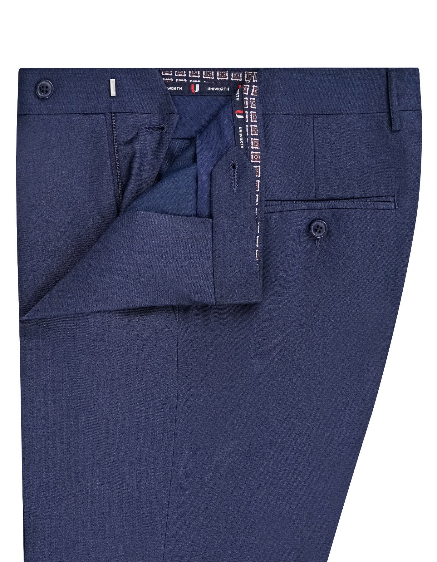 Navy Texture Formal Trouser Classic Fit FT631-1C-32