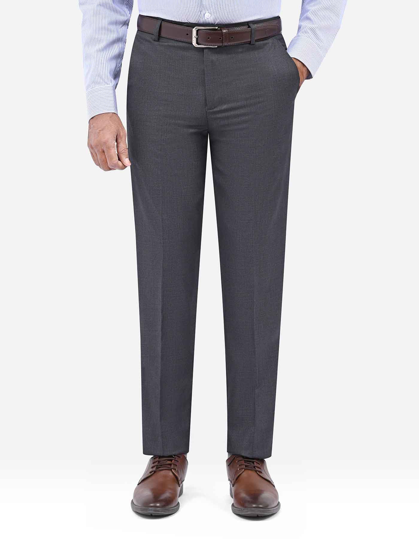 Charcoal Texture Formal Trouser Tailored Smart Fit FT633-1S-30