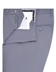 Grey Plain Formal Trouser Tailored Smart Fit FT686S-32