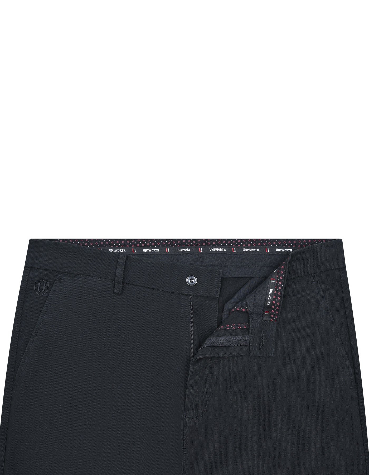 Black Classic Fit Cotton Trouser FTC2400-1C-30