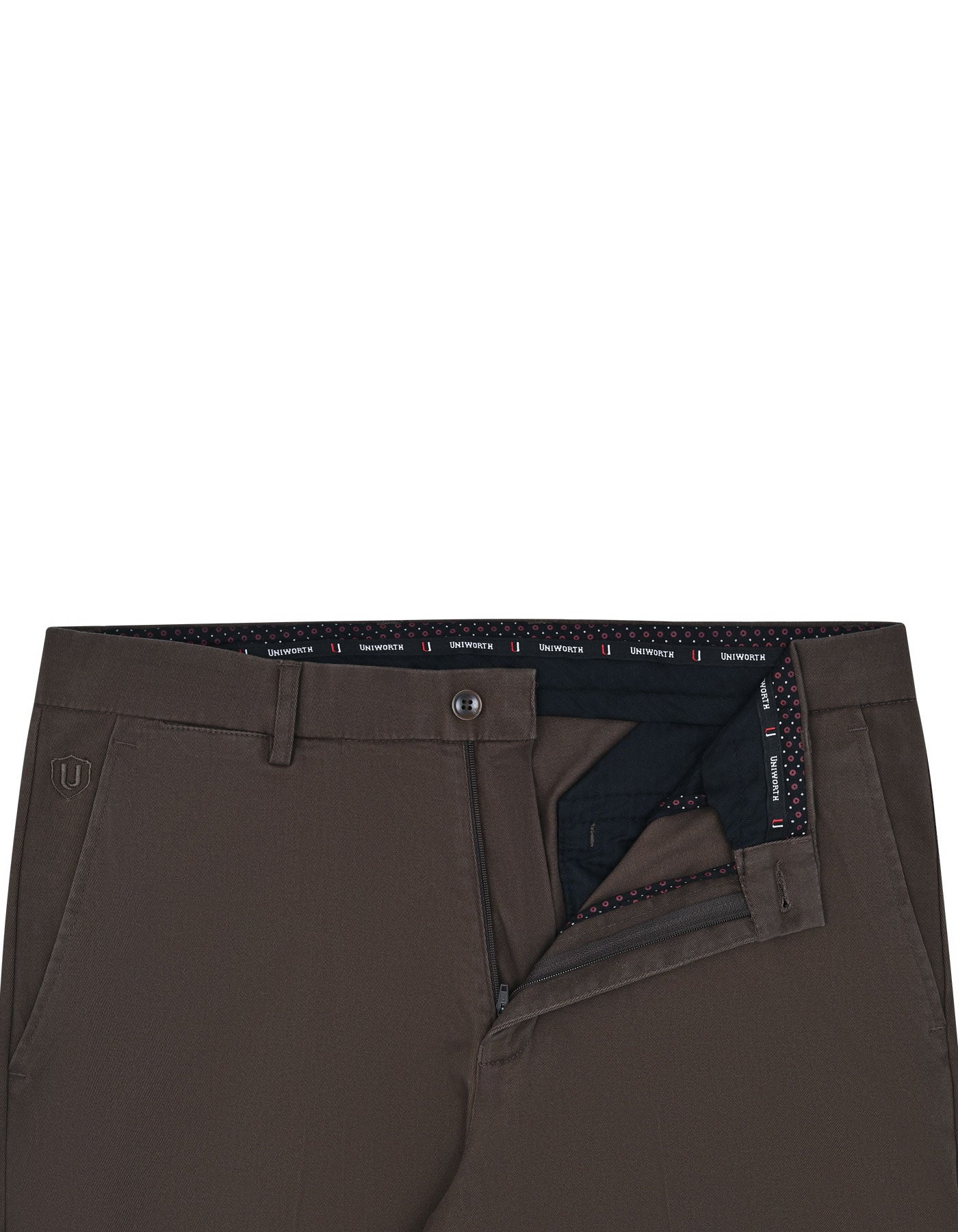 Chocolate Smart Fit Cotton Trouser FTC2402-1S-34