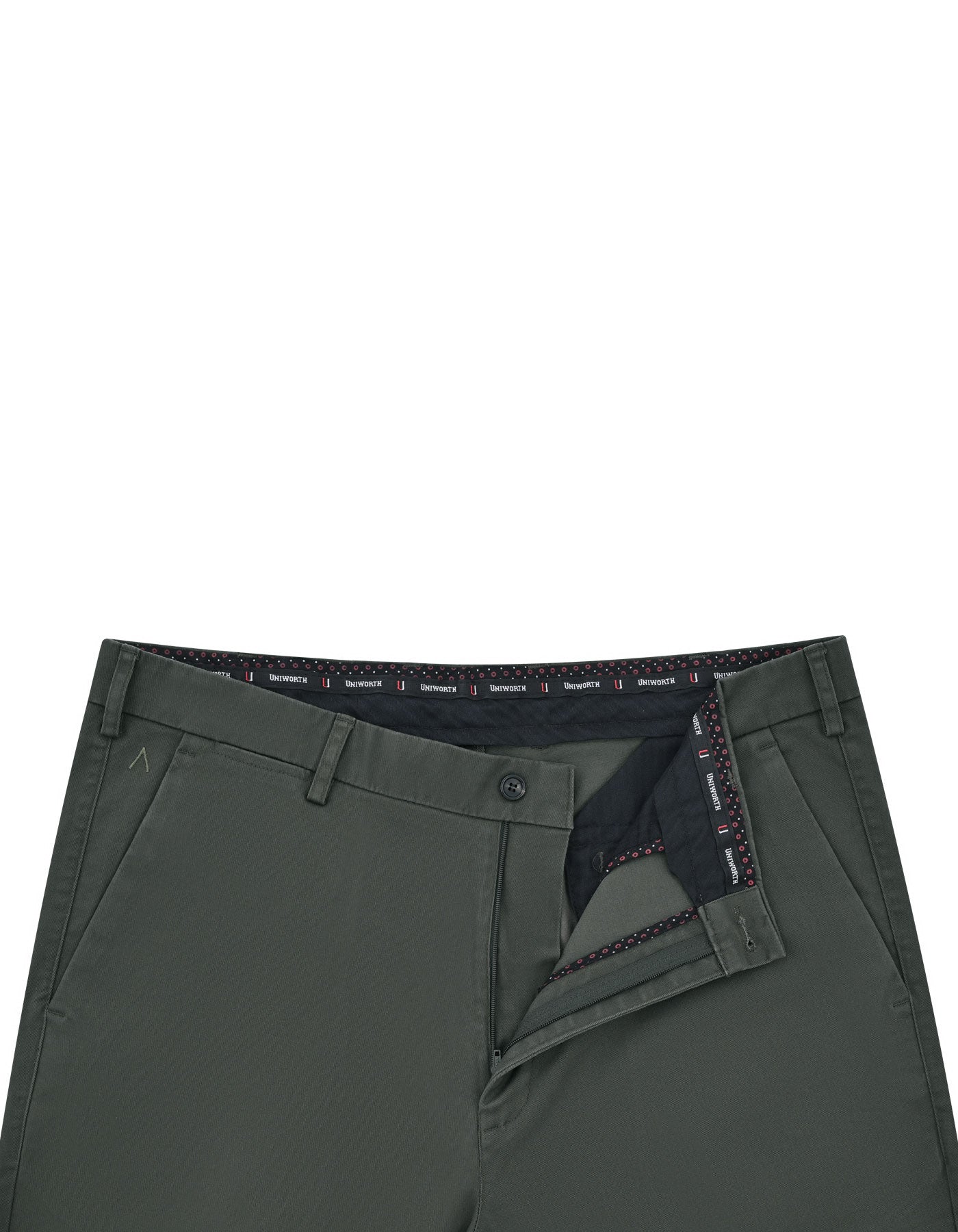 Olive Smart Fit Cotton Trouser FTC2412S-32