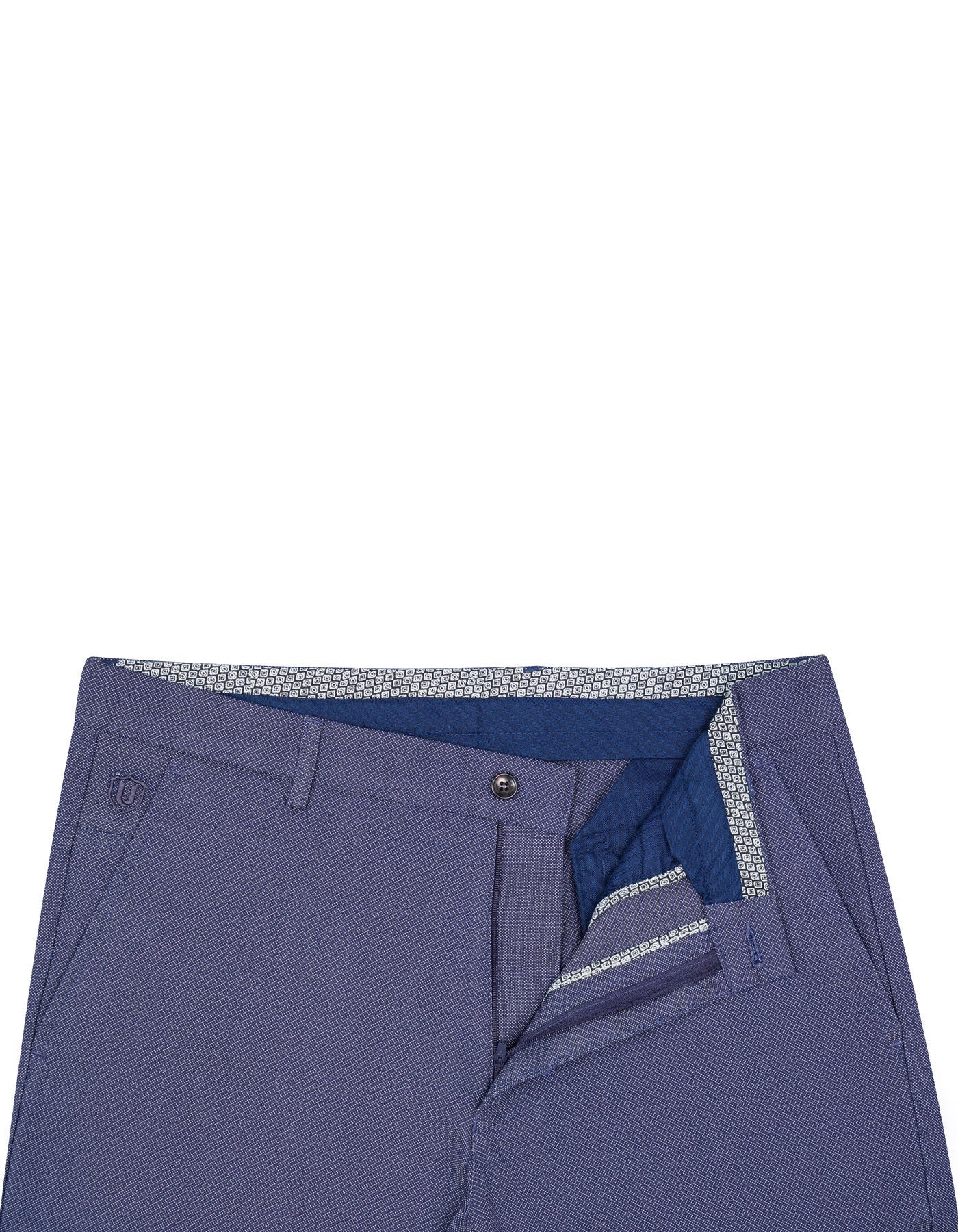 Navy Smart Fit Cotton Trouser FTC2422-1S-34