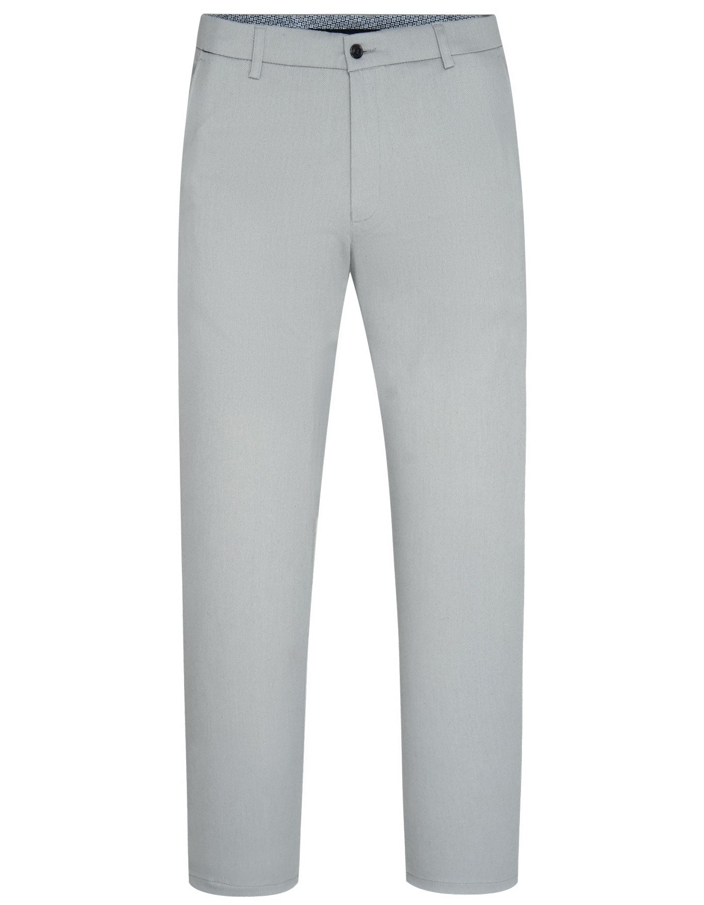 Silver Classic Fit Cotton Trouser FTC2426C-32