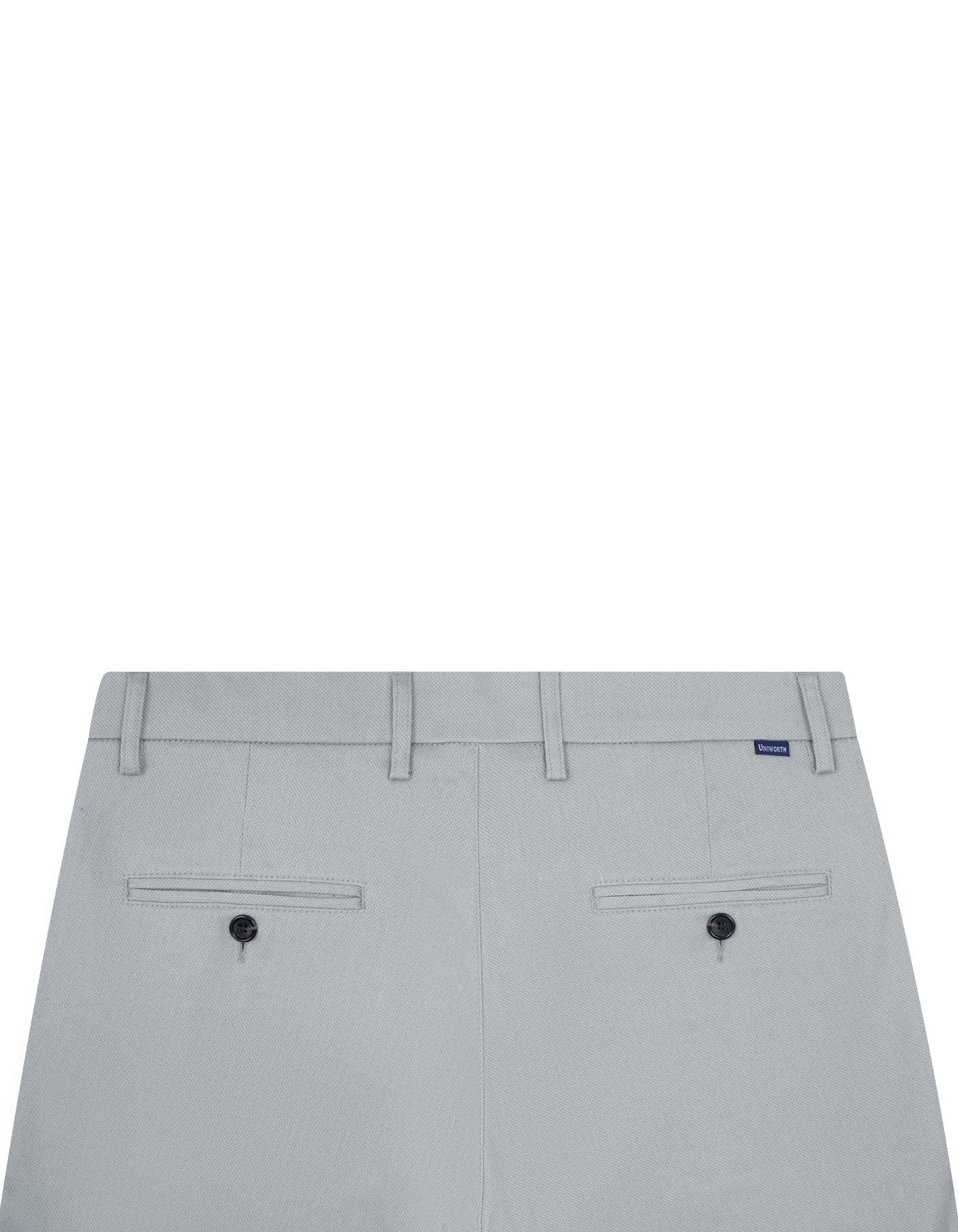 Silver Smart Fit Cotton Trouser FTC2426S-36