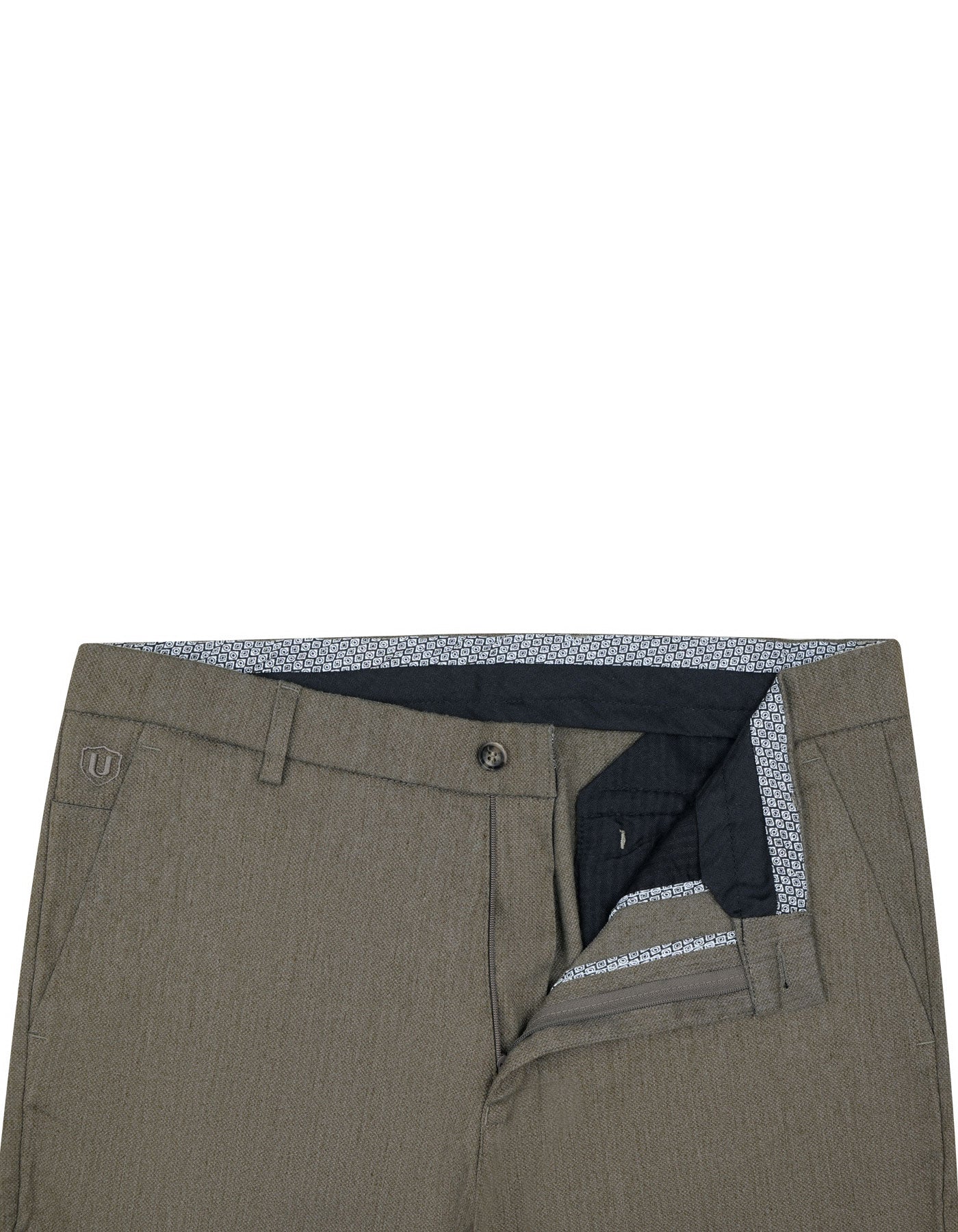 Olive Classic Fit Cotton Trouser FTC2427C-34