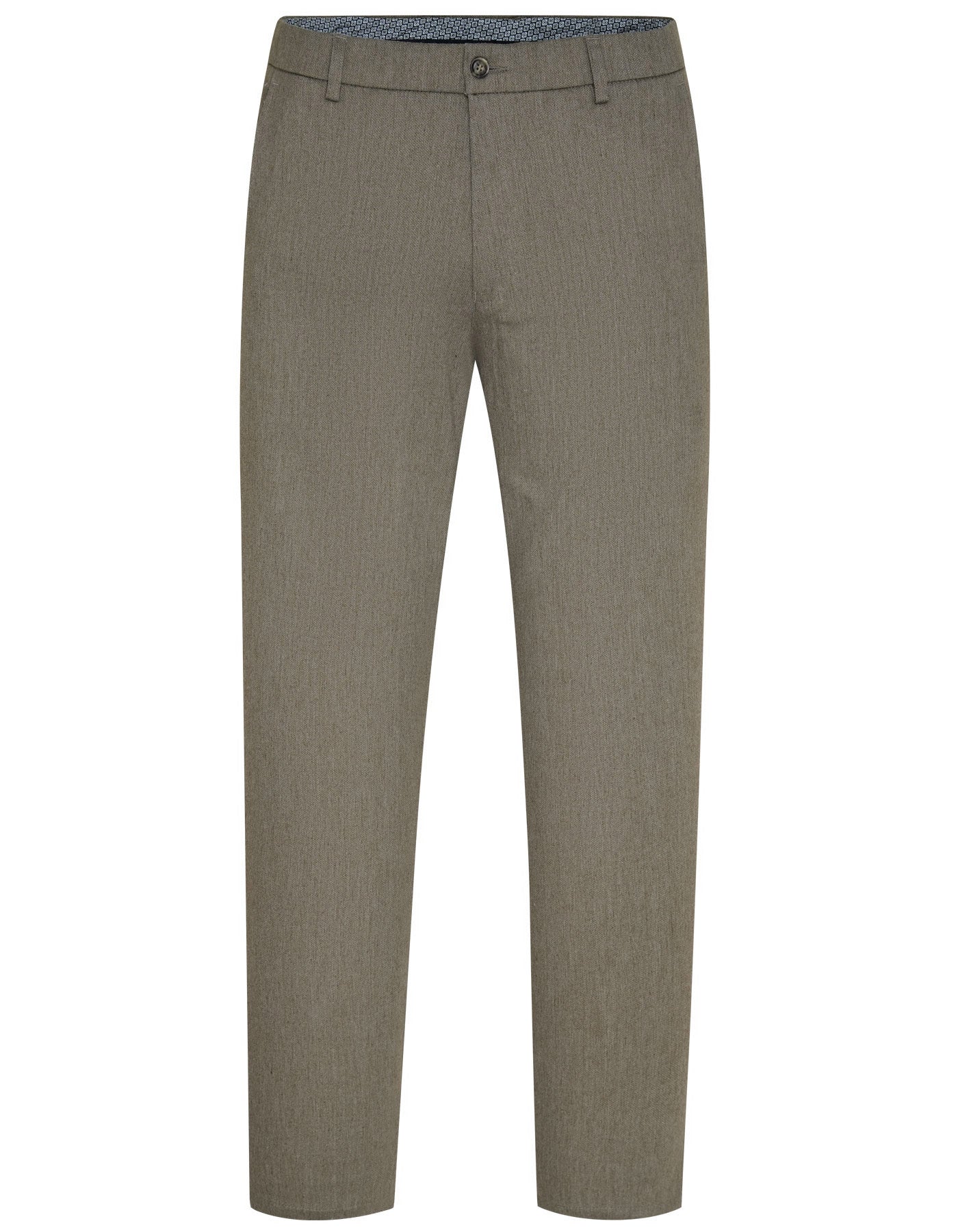 Olive Smart Fit Cotton Trouser FTC2427S-32