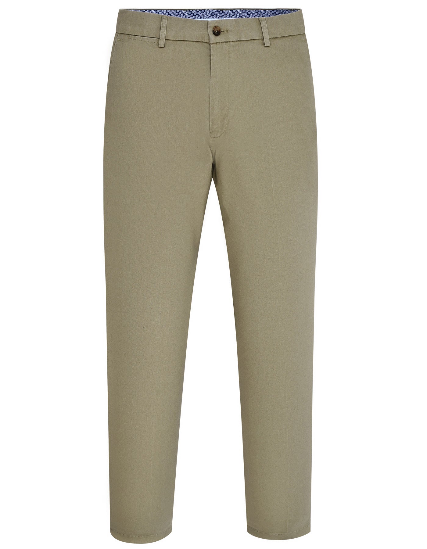 D Khaki Smart Fit Cotton Trouser FTC2431S-32