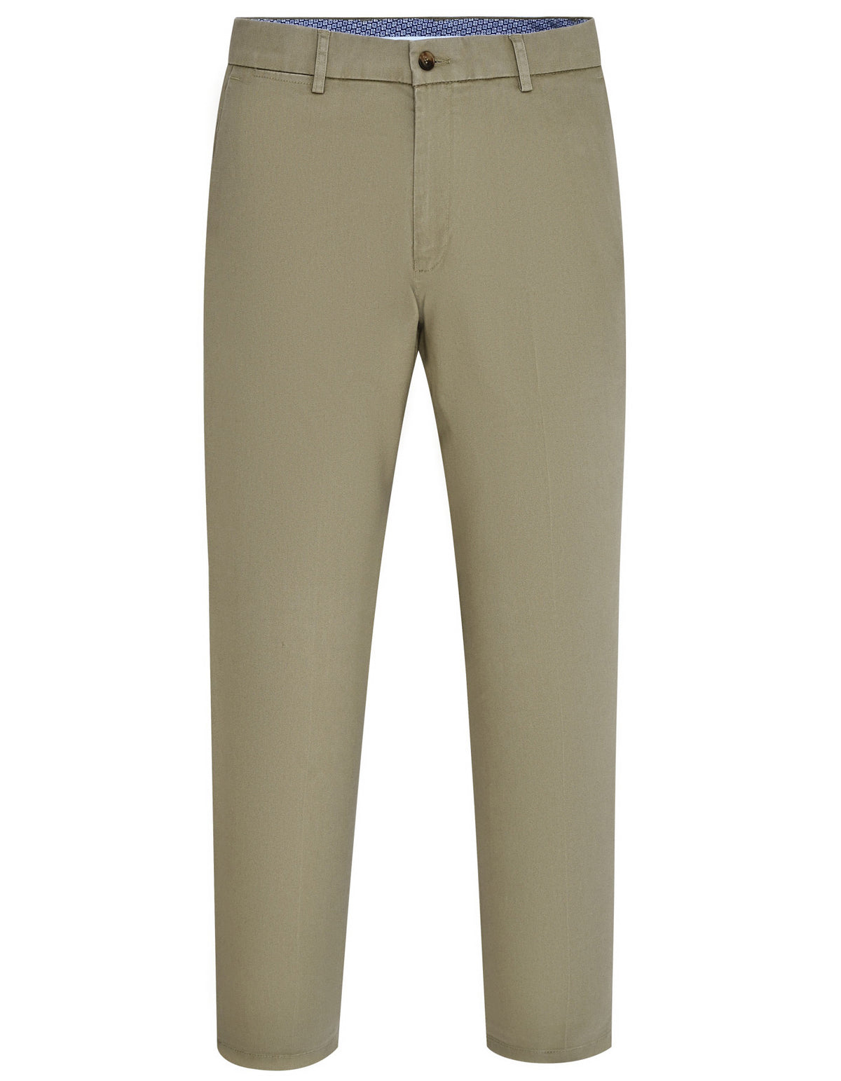 D Khaki Smart Fit Cotton Trouser FTC2431S-32