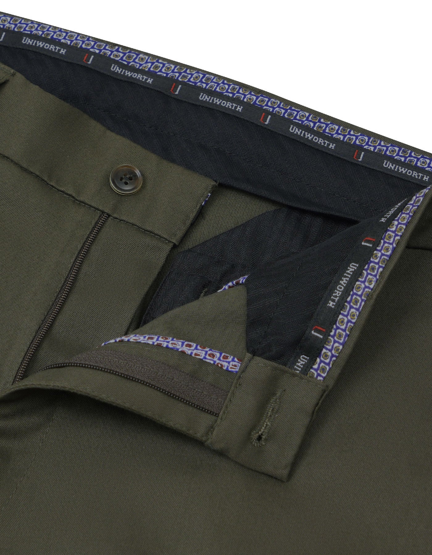Chocolate Smart Fit Cotton Trouser FTC2432S-30