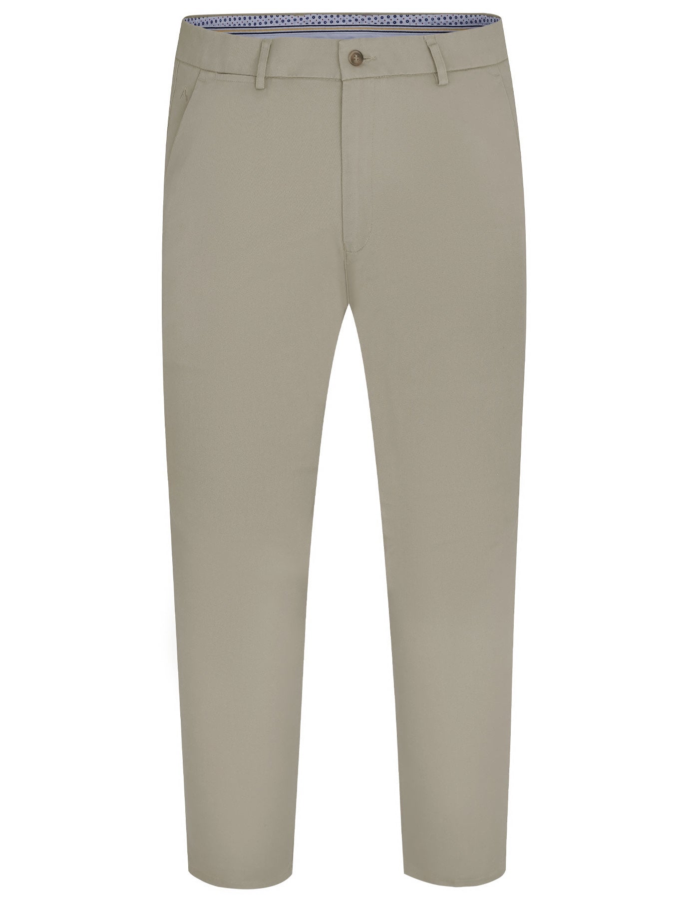 Khaki Smart Fit Cotton Trouser FTC2437S-28