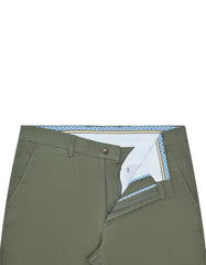 Olive Smart Fit Cotton Trouser FTC2445S-30