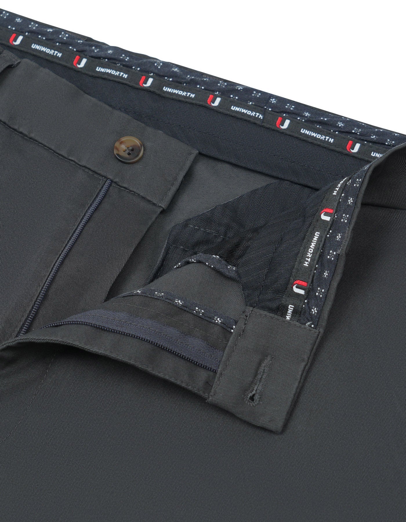 Grey Classic Fit Cotton Trouser FTC2446C-30
