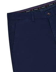 Navy Smart Fit Cotton Trouser FTC2448S-32