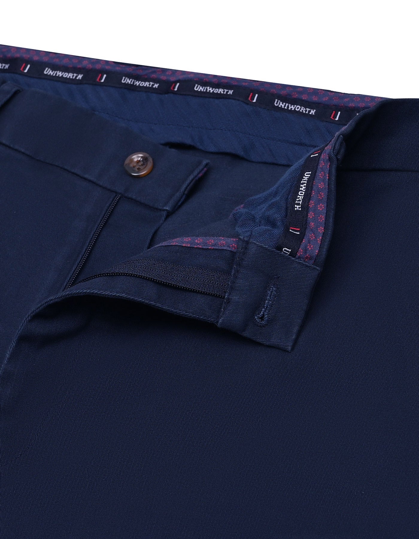 Navy Smart Fit Cotton Trouser FTC2448S-30