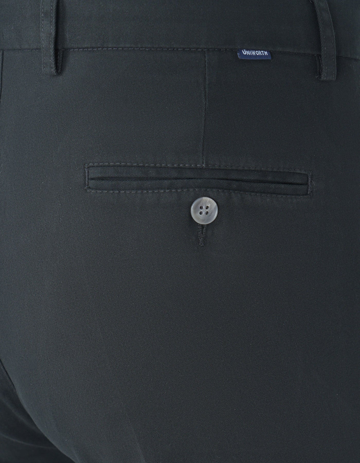 Black Classic Fit Cotton Trouser FTC2449C-34