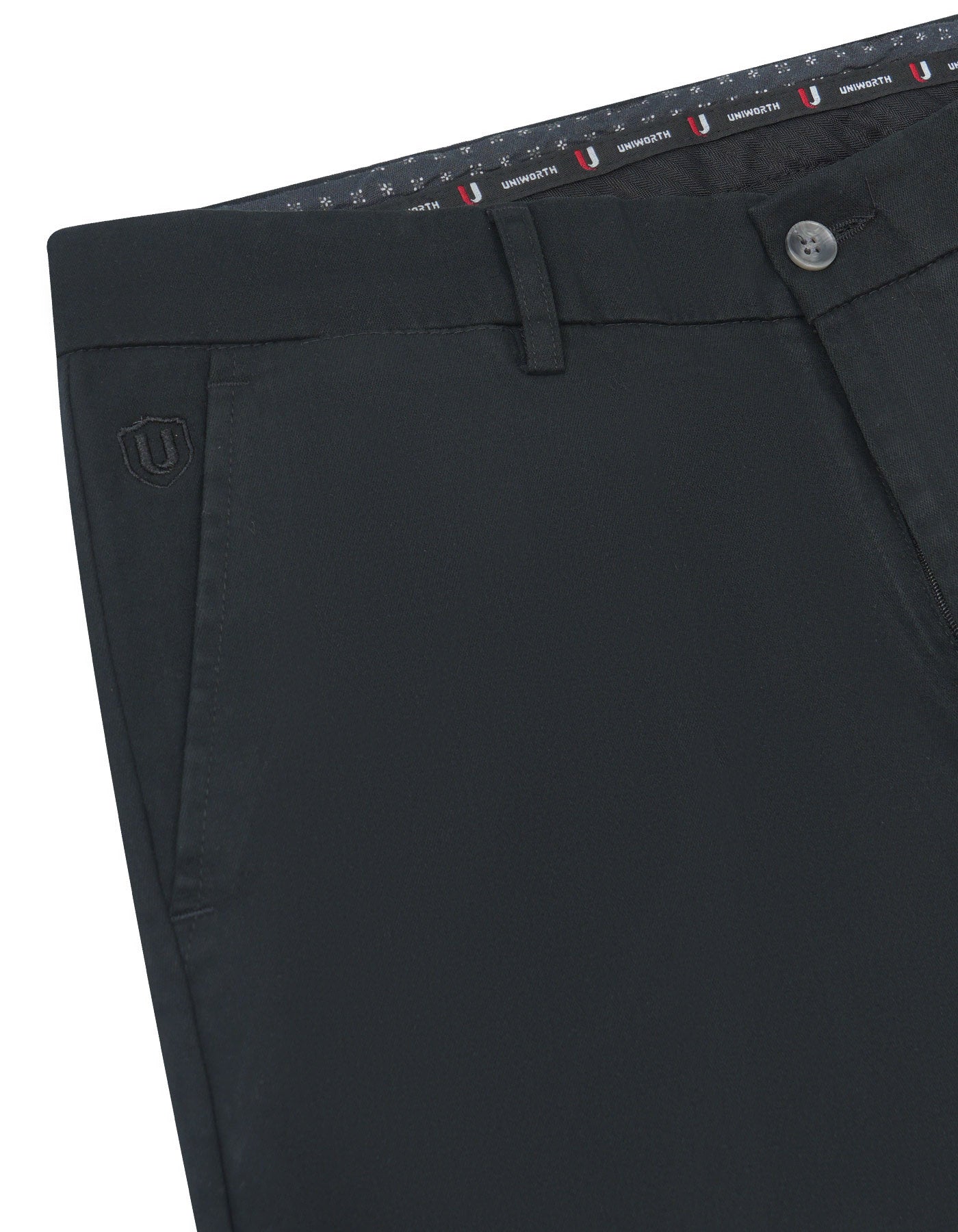 Black Classic Fit Cotton Trouser FTC2449C-32