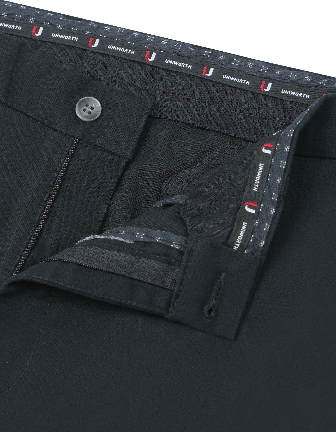 Black Classic Fit Cotton Trouser FTC2449C-30