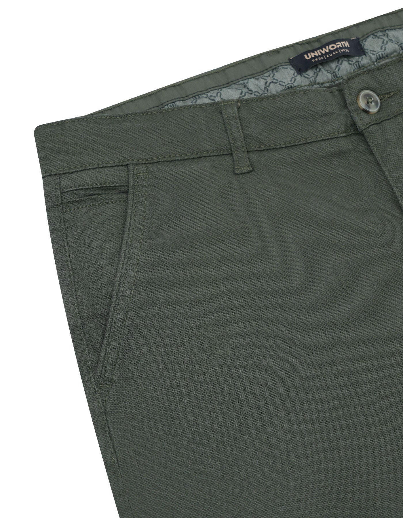 Olive Classic Fit Cotton Trouser FTC2453C-32