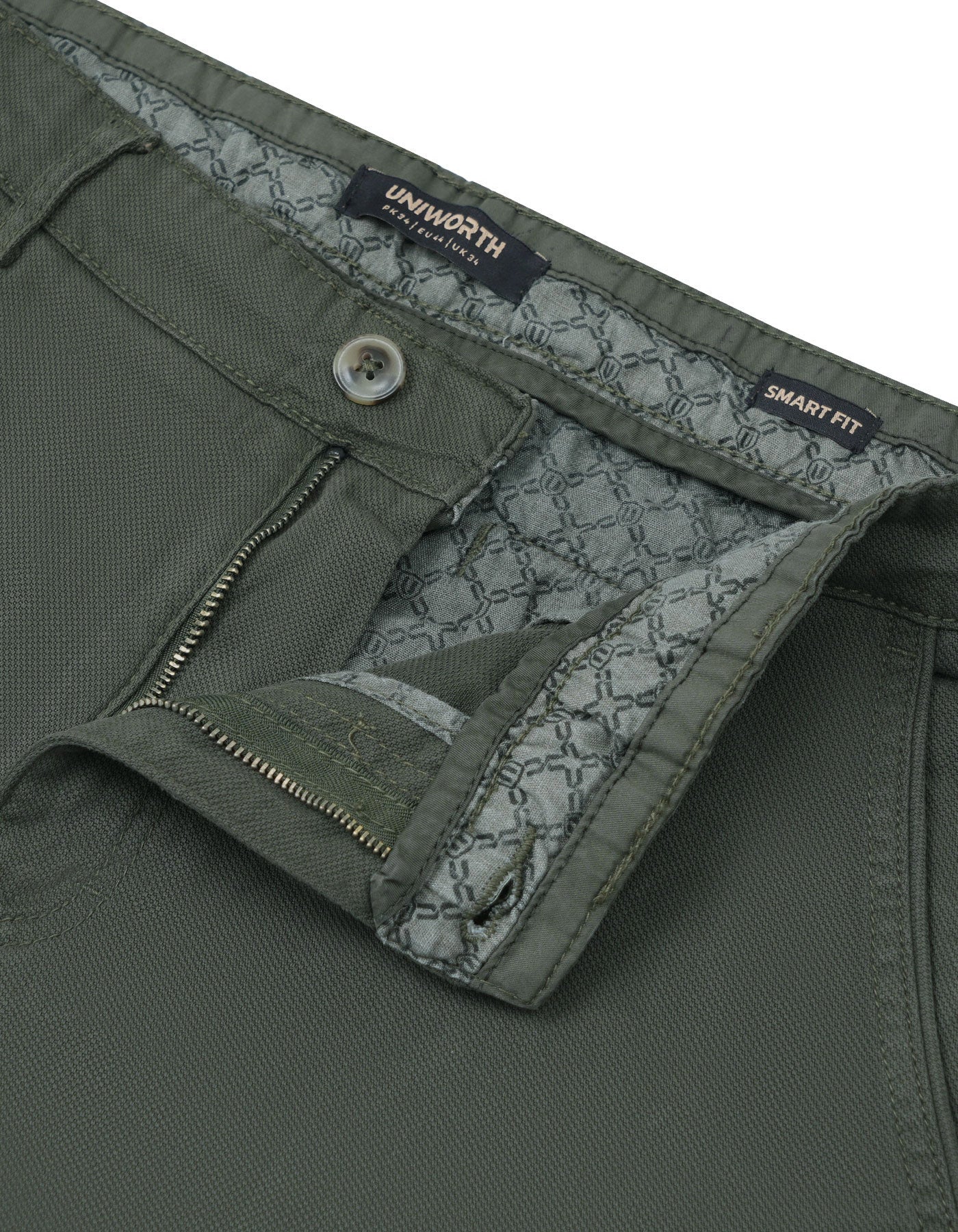 Olive Classic Fit Cotton Trouser FTC2453C-30