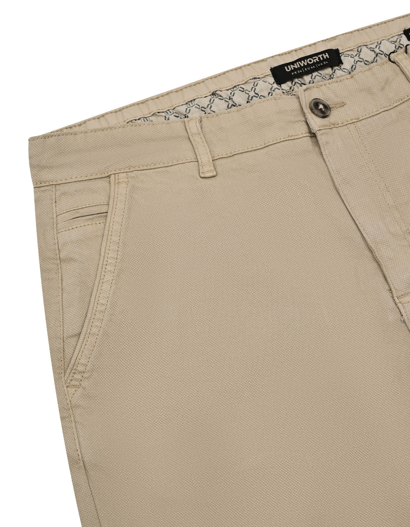 Khaki Smart Fit Cotton Trouser FTC2454S-32