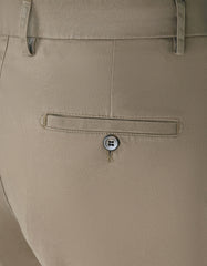 D Khaki Classic Fit Cotton Trouser FTC2459C-34