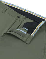 D Olive Classic Fit Cotton Trouser FTC2461C-30