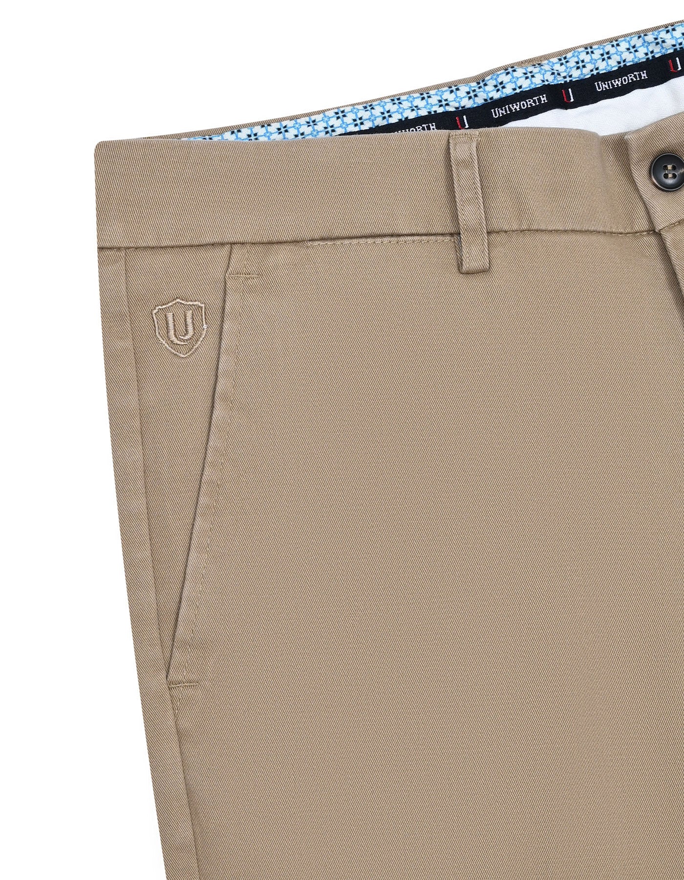 Khaki Smart Fit Cotton Trouser FTC2500S-32