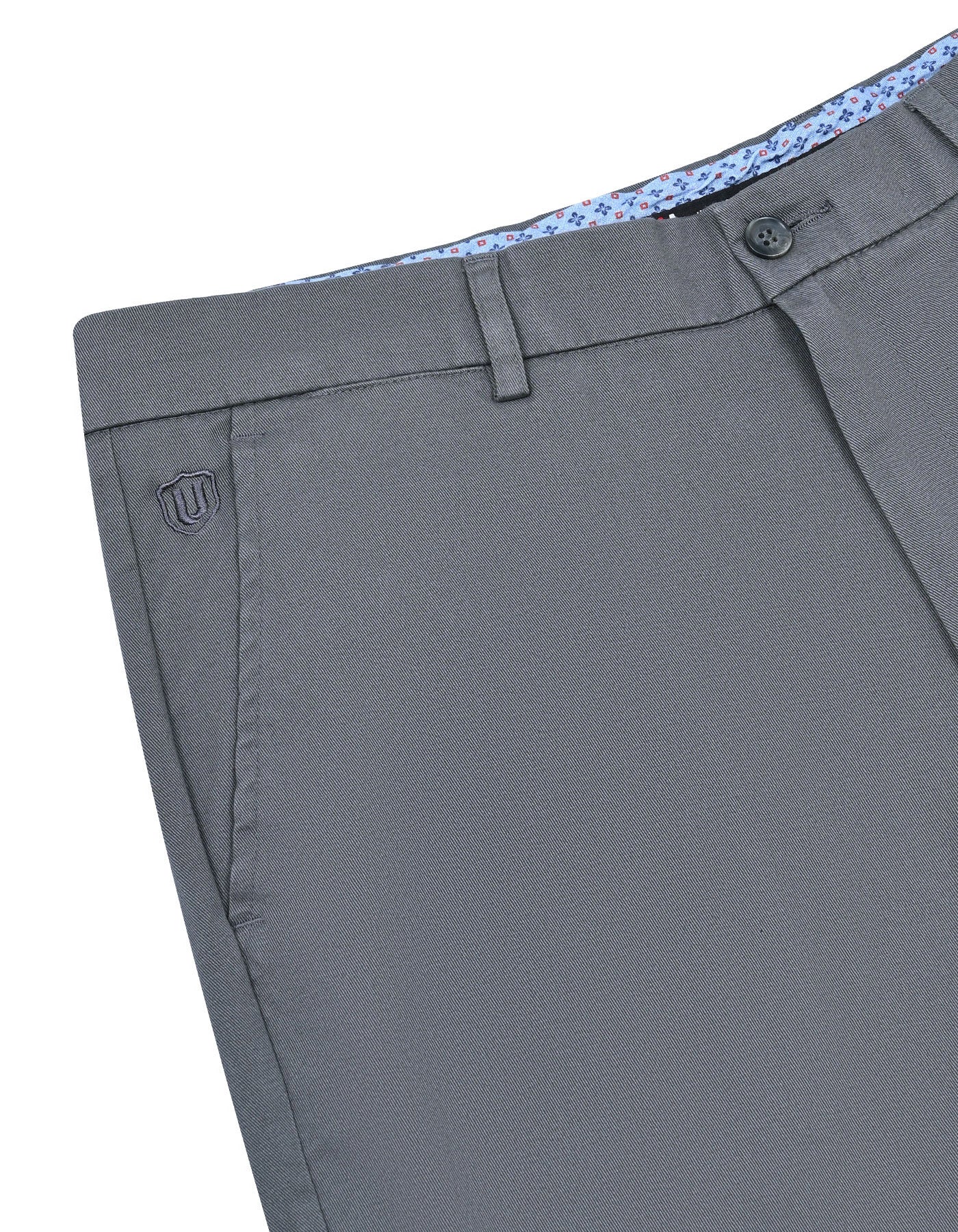 Grey Smart Fit Cotton Trouser FTC2502S-32
