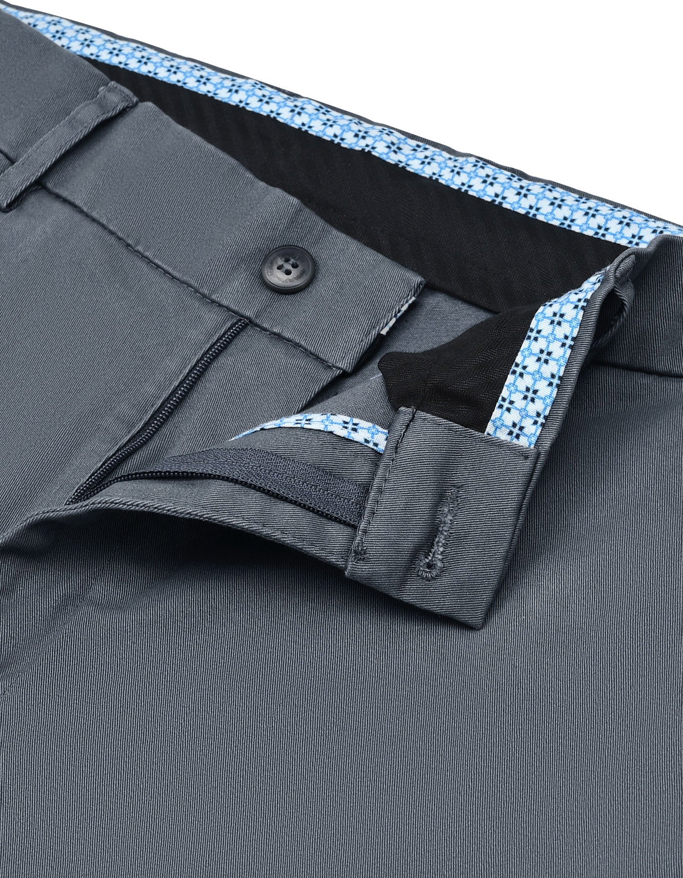 Grey Classic Fit Cotton Trouser FTC2504C-30