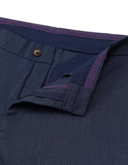 Navy Classic Fit Cotton Trouser FTC2507C-30