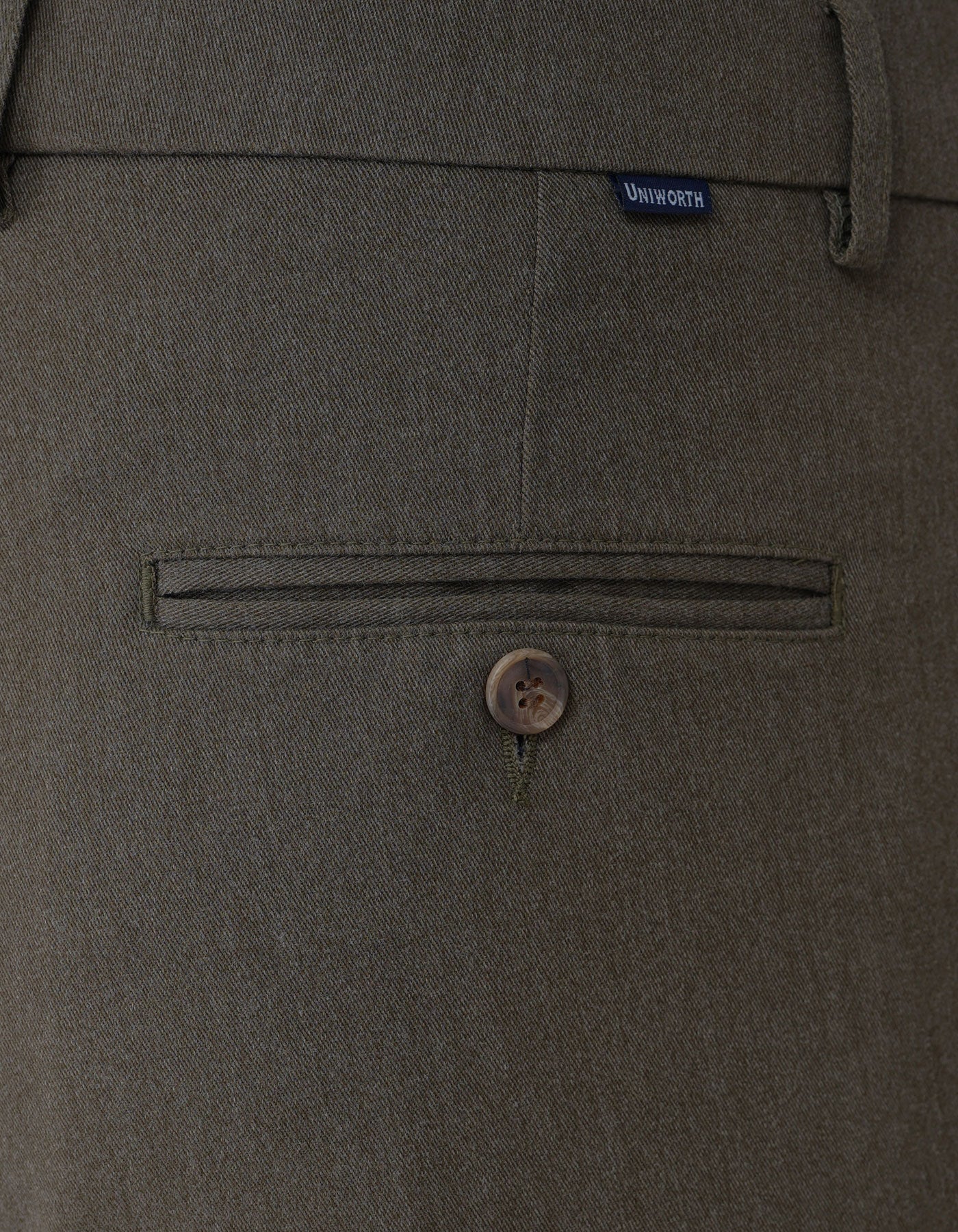 Olive Smart Fit Cotton Trouser FTC2508S-34