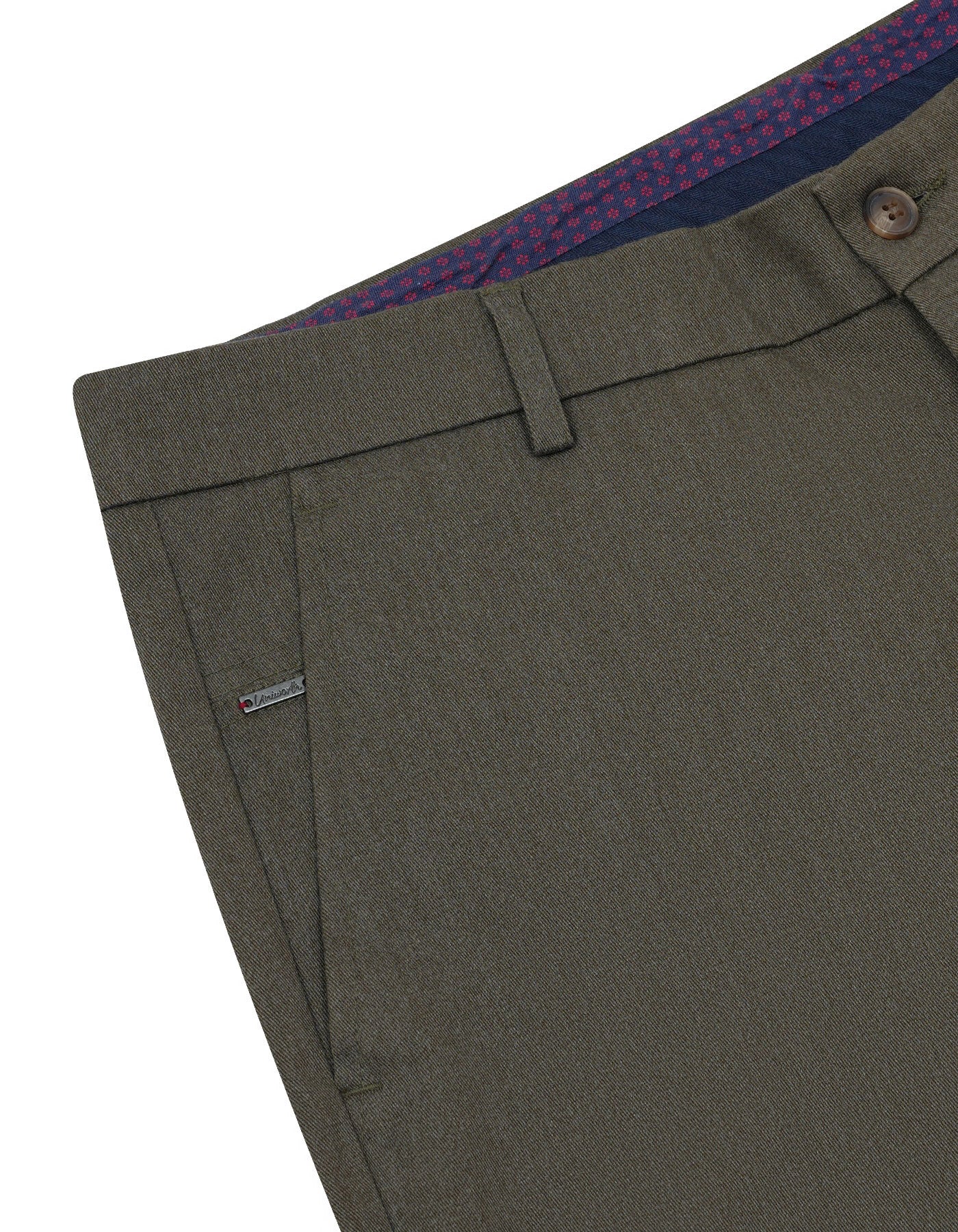 Olive Smart Fit Cotton Trouser FTC2508S-32