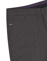 D Grey Smart Fit Cotton Trouser FTC2509S-32