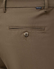 Brown Classic Fit Cotton Trouser FTC2510C-34