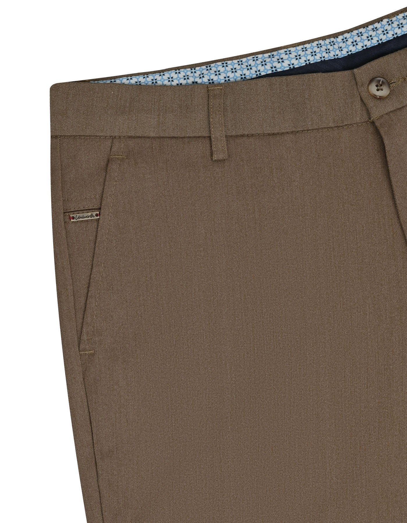 Brown Classic Fit Cotton Trouser FTC2510C-32