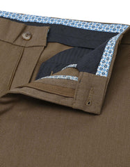 Brown Smart Fit Cotton Trouser FTC2510S-30